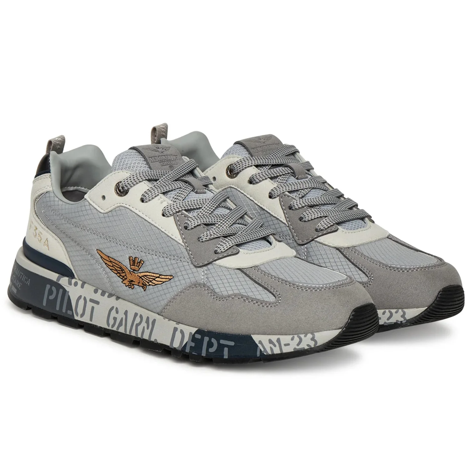 AERONAUTICA Militare F35A Men's sneakers GREY - Image 2