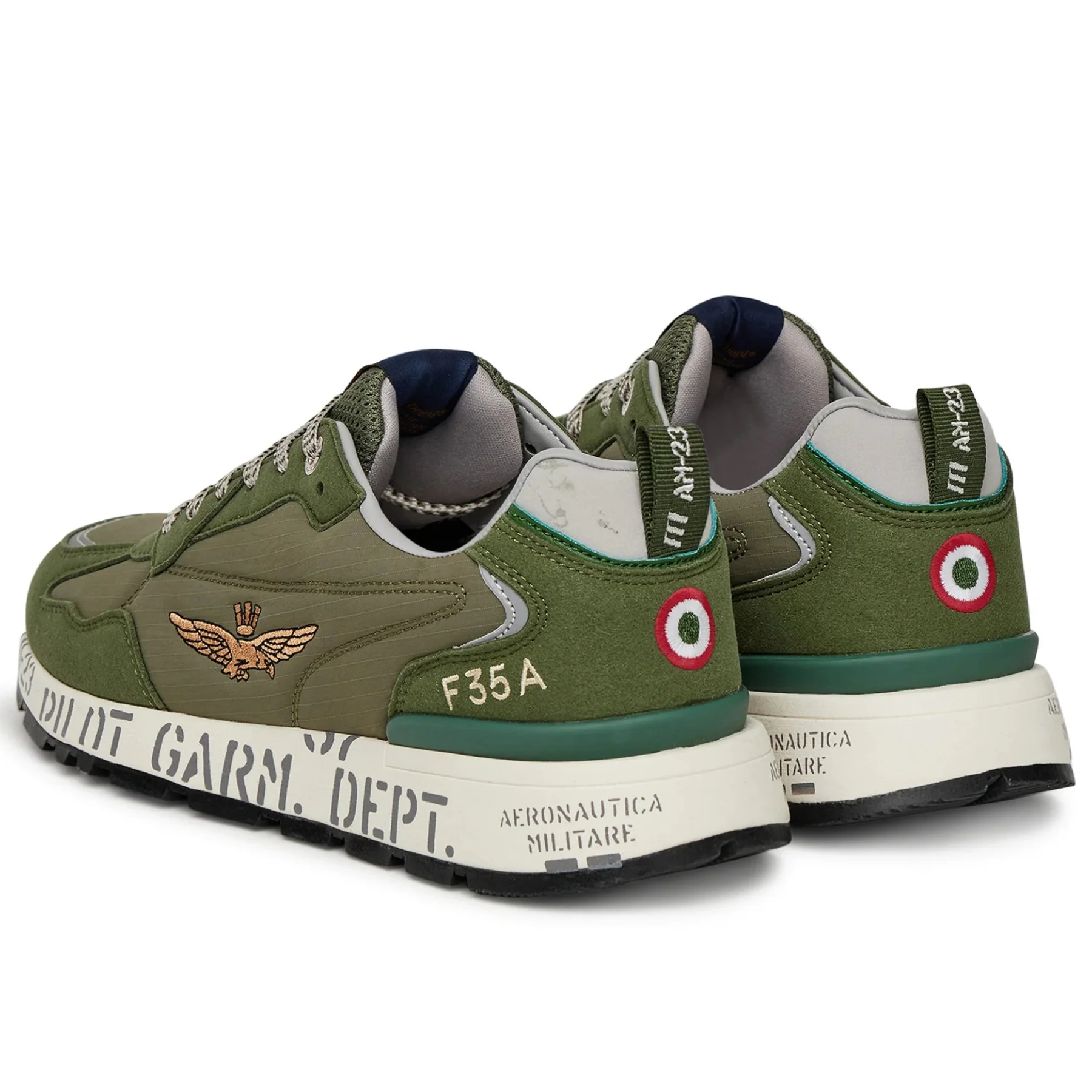 Aeronautica Militare F35A Sneakers Shoes GRN - Image 4