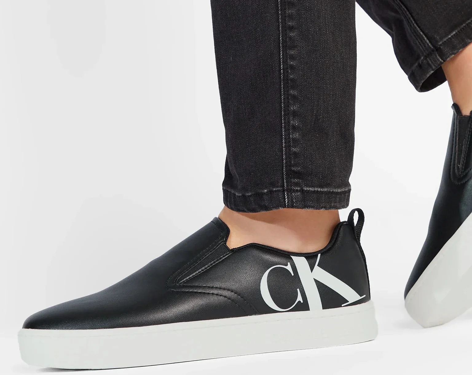 CALVIN KLEIN Shoes Classic Cupsole Slipon Lth - Image 5
