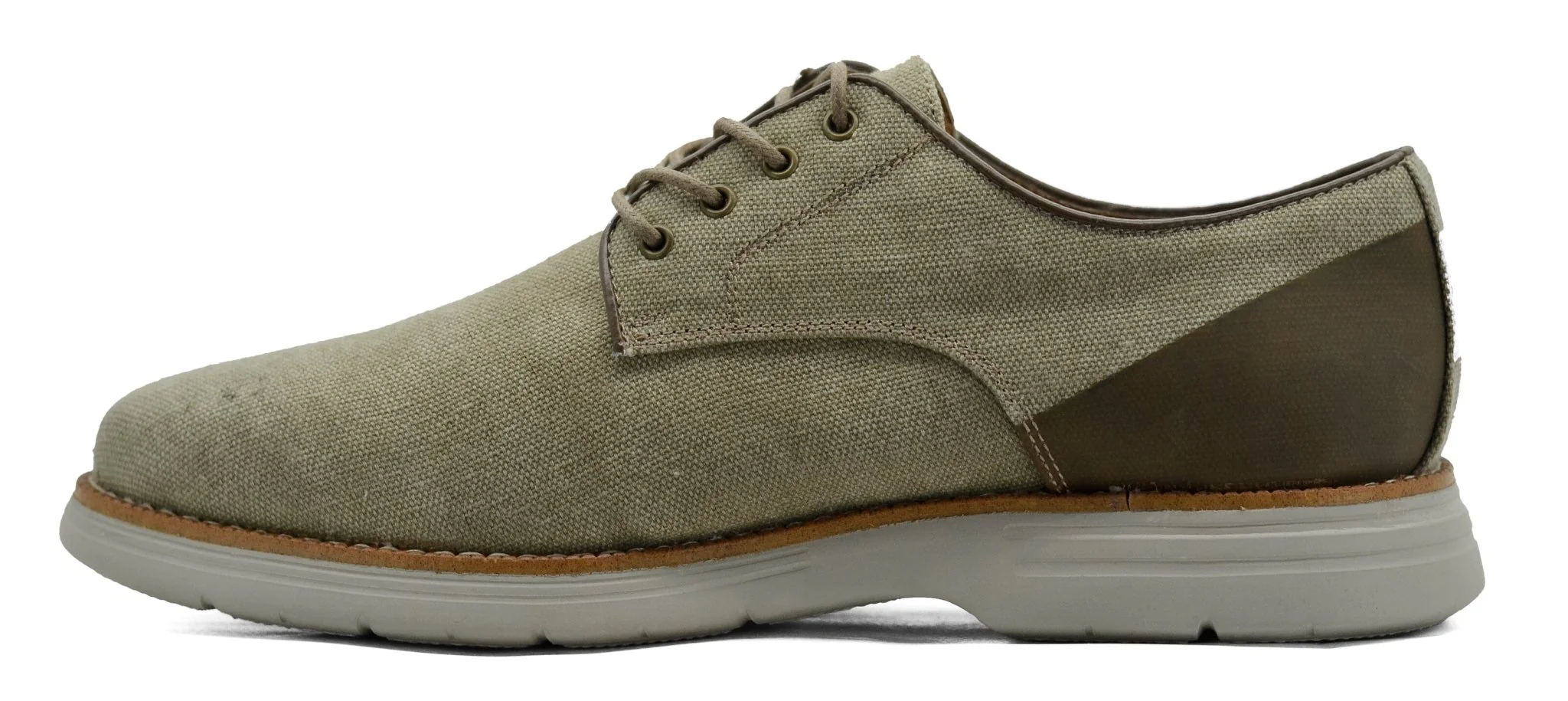 GBX Hammon Mens Canvas Lace Up Plain Toe Oxfords Shoes - Image 3