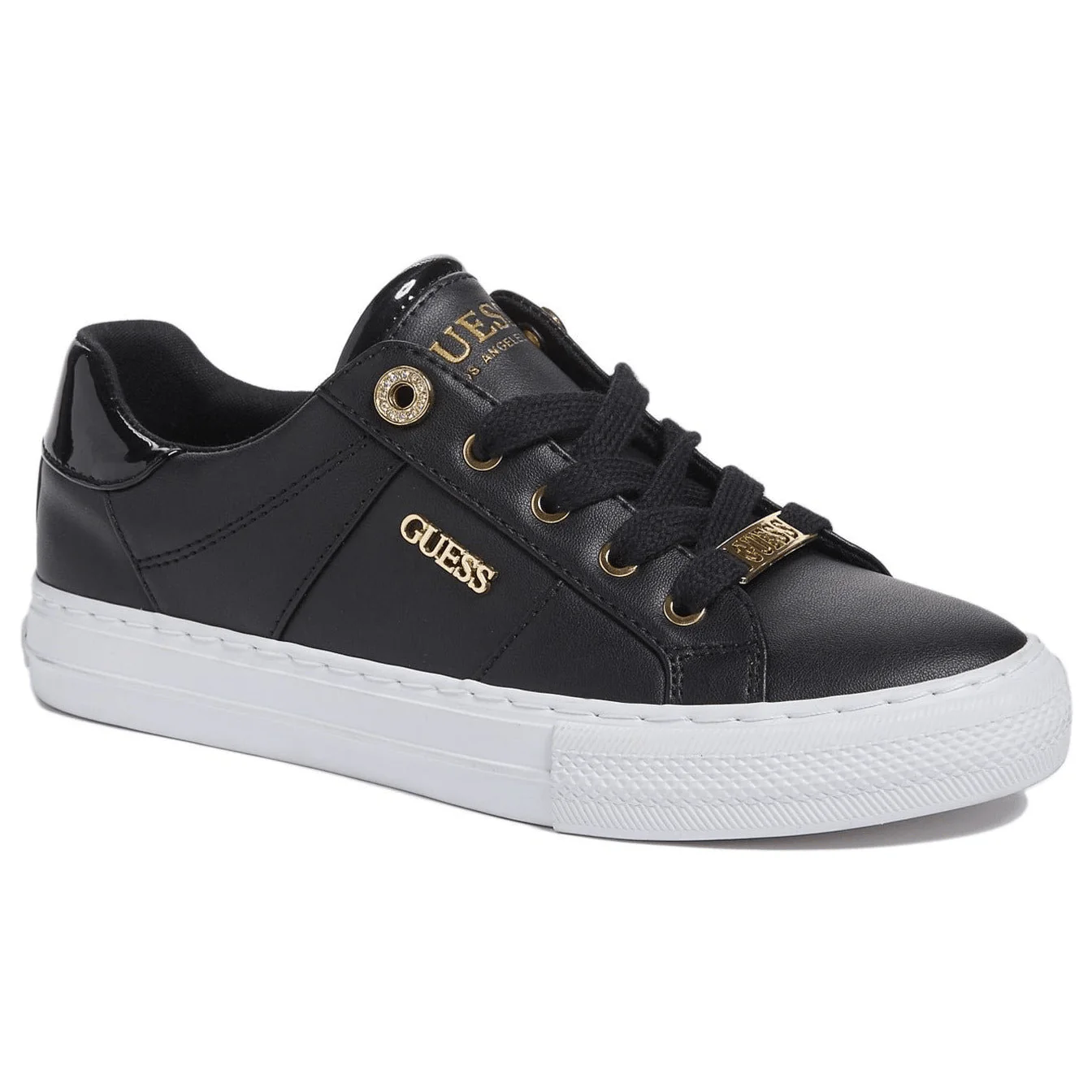 Look At Faux Leather Low-Top Sneakers - Image 2