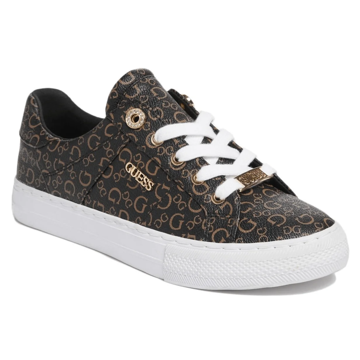 Look At Faux Leather Low-Top Sneakers - Image 2