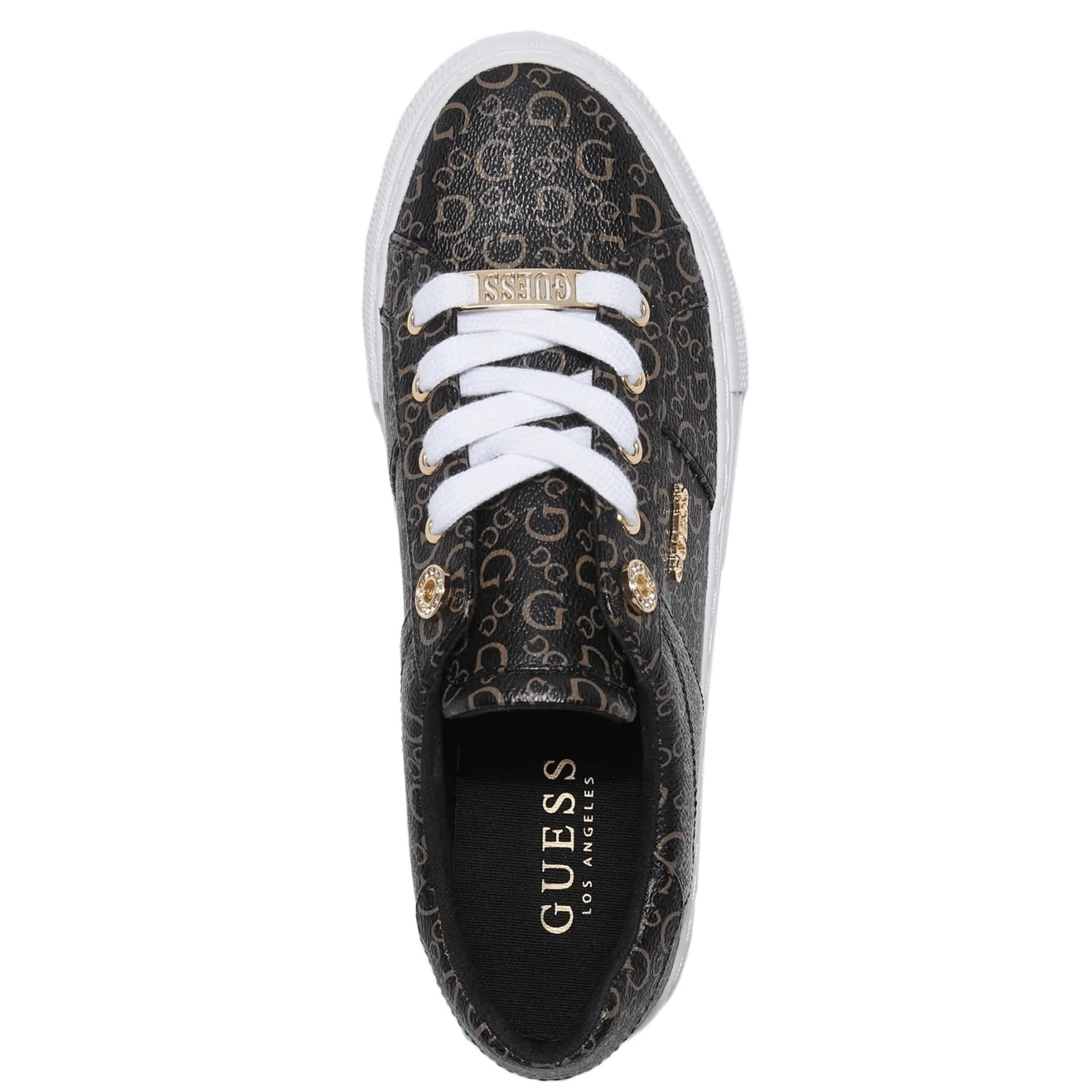Look At Faux Leather Low-Top Sneakers - Image 3