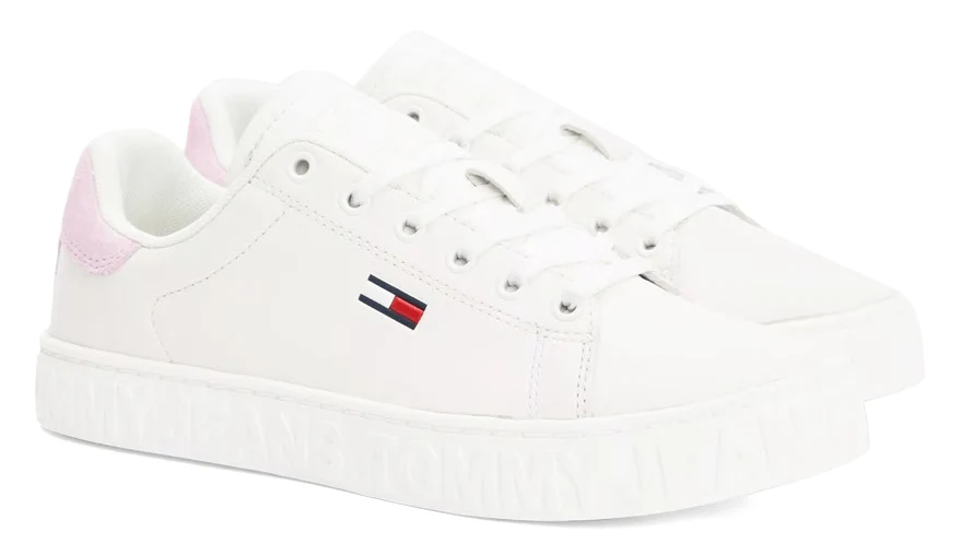 LOGO MIDSOLE LEATHER LOW TOP TRAINERS - Image 2