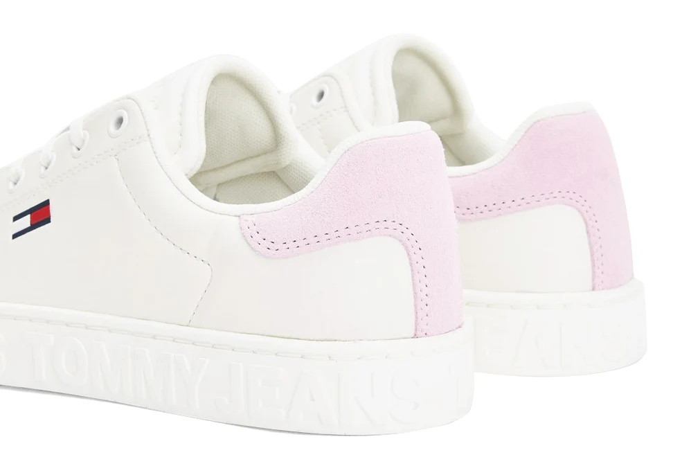 LOGO MIDSOLE LEATHER LOW TOP TRAINERS - Image 3