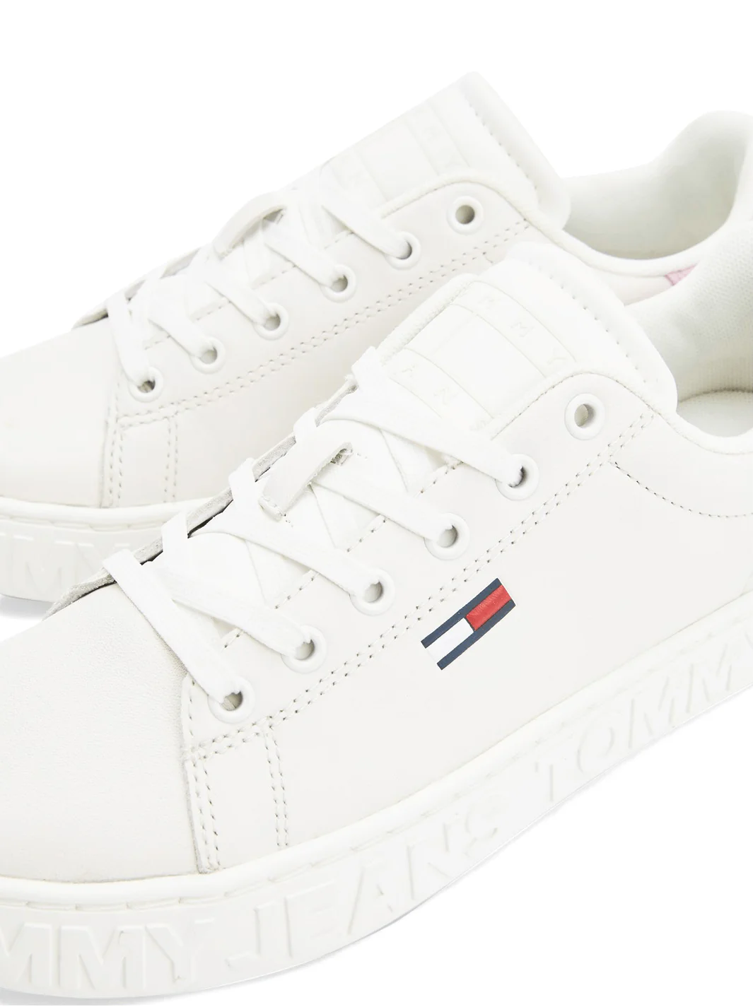 LOGO MIDSOLE LEATHER LOW TOP TRAINERS - Image 4