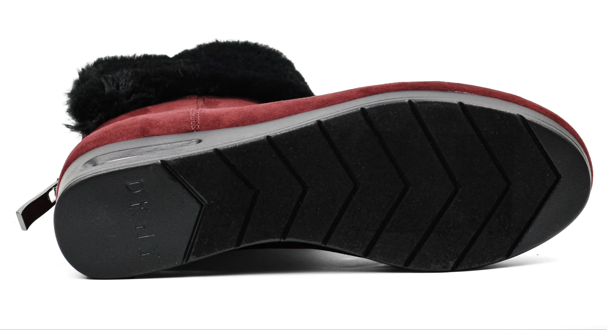 DKNY Womens Abri Faux Suede Faux Fur Booties - Image 5