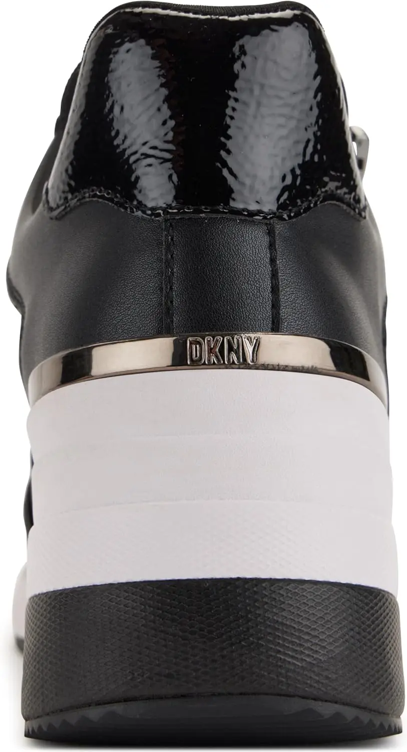 Dkny Kaden Lace-Up Zip Wedge Sneakers - Image 3