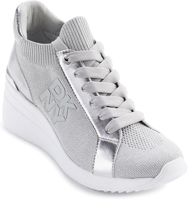 DKNY Kasia Women's Lace-Up Wedge Sneakers - Image 2