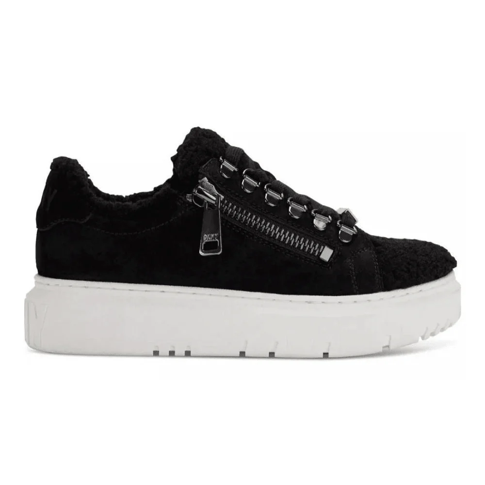 DKNY Matti fleece Lace Up Sneakers