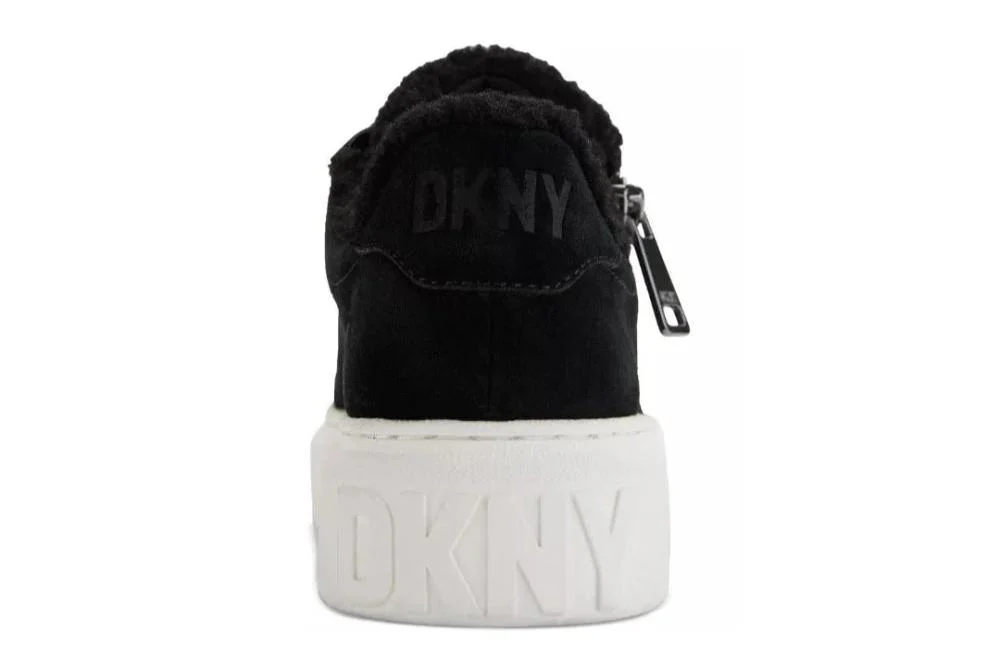 DKNY Matti fleece Lace Up Sneakers - Image 3