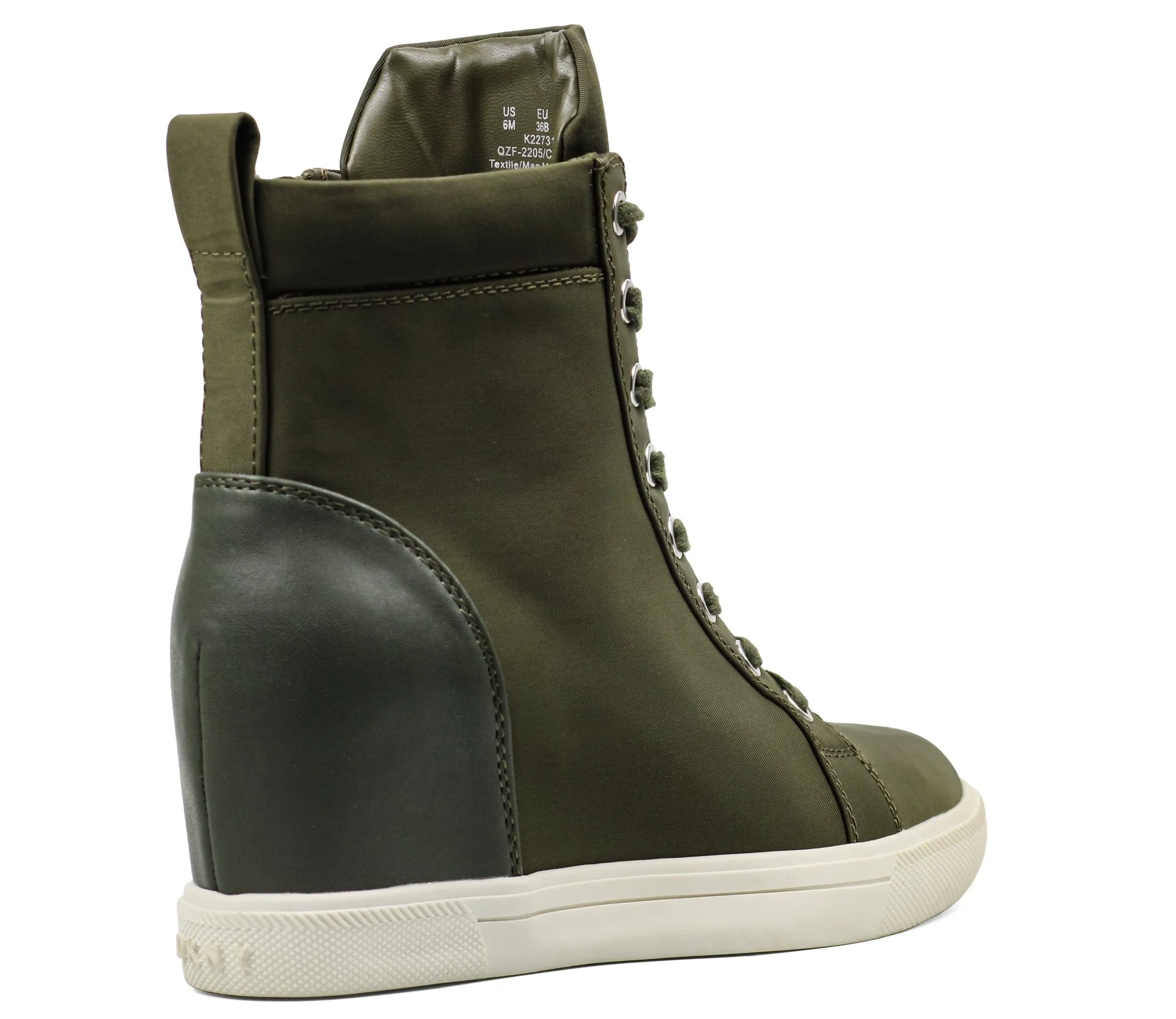 DKNY Women's Calz Lace-Up High-Top Wedge Sneakers - Image 3