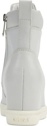 DKNY Women's Calz Lace-Up High-Top Wedge Sneakers - Image 4