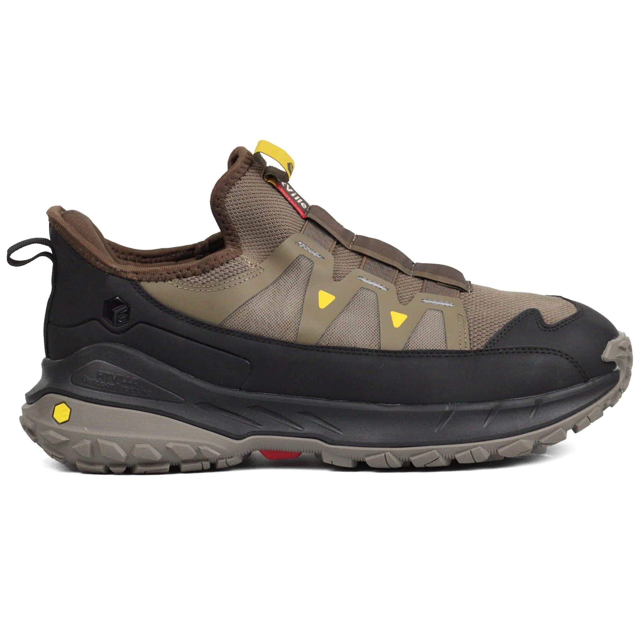 FITVILLE Mens Extra Wide Walking Trainers Slip On Bro