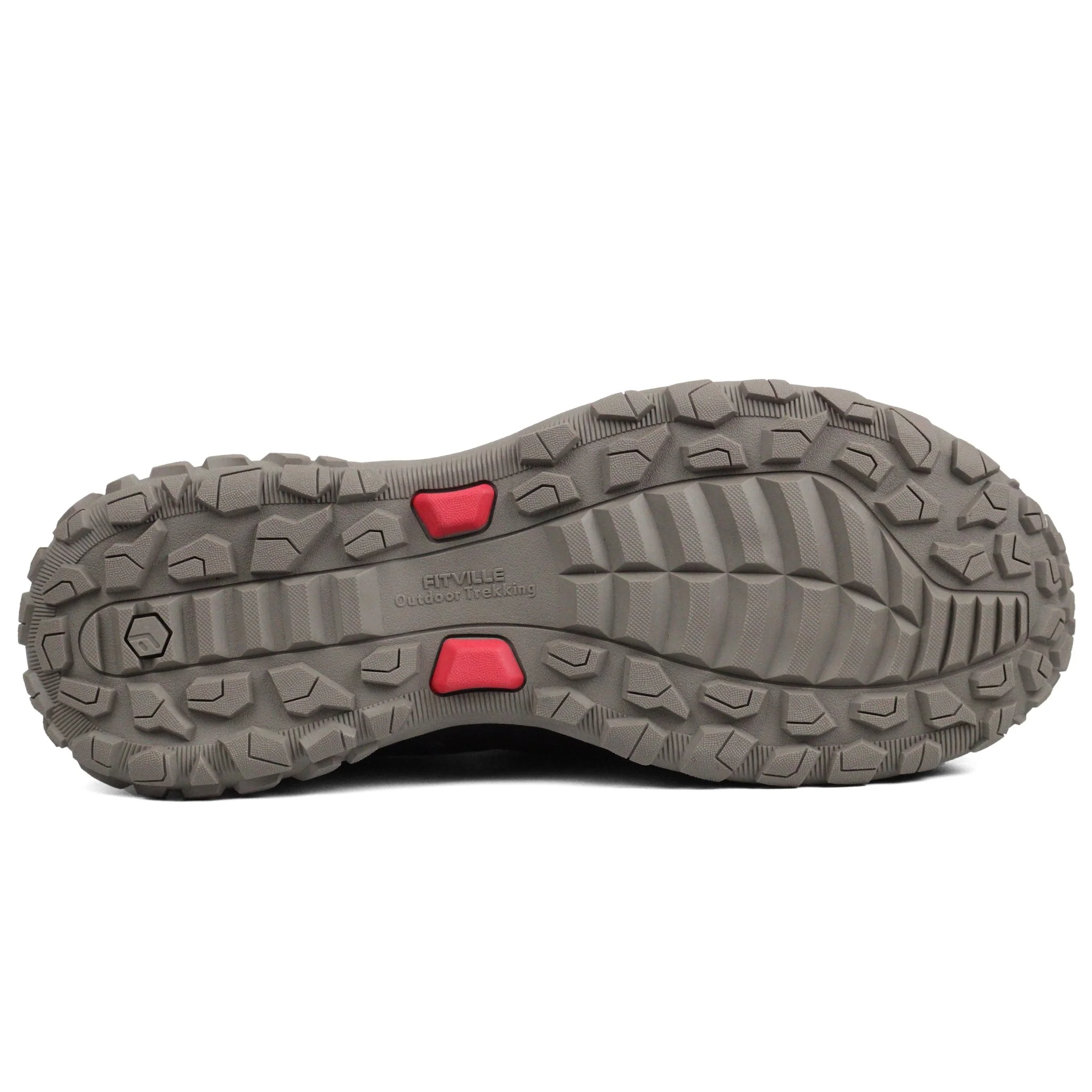 FITVILLE Mens Extra Wide Walking Trainers Slip On Bro - Image 5