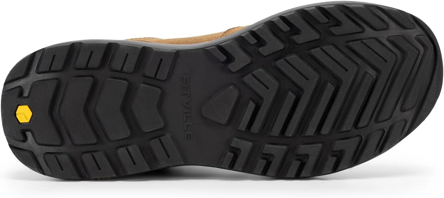 FITVILLE Men's Laceless Shoes Wide Feet Walking - Image 3