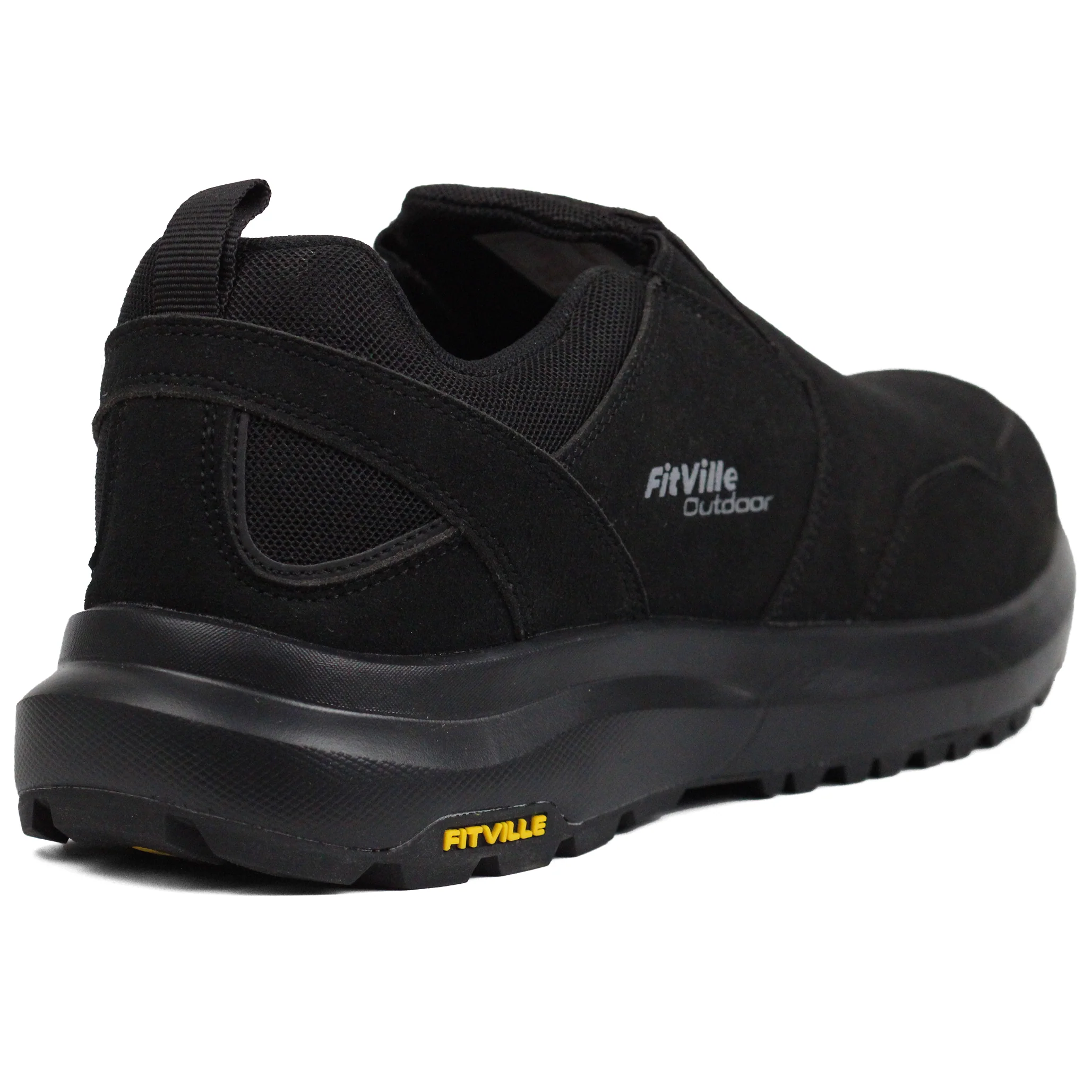 FITVILLE Mens Wide Slip on Outdoor Walking Shoes Byl - Image 3