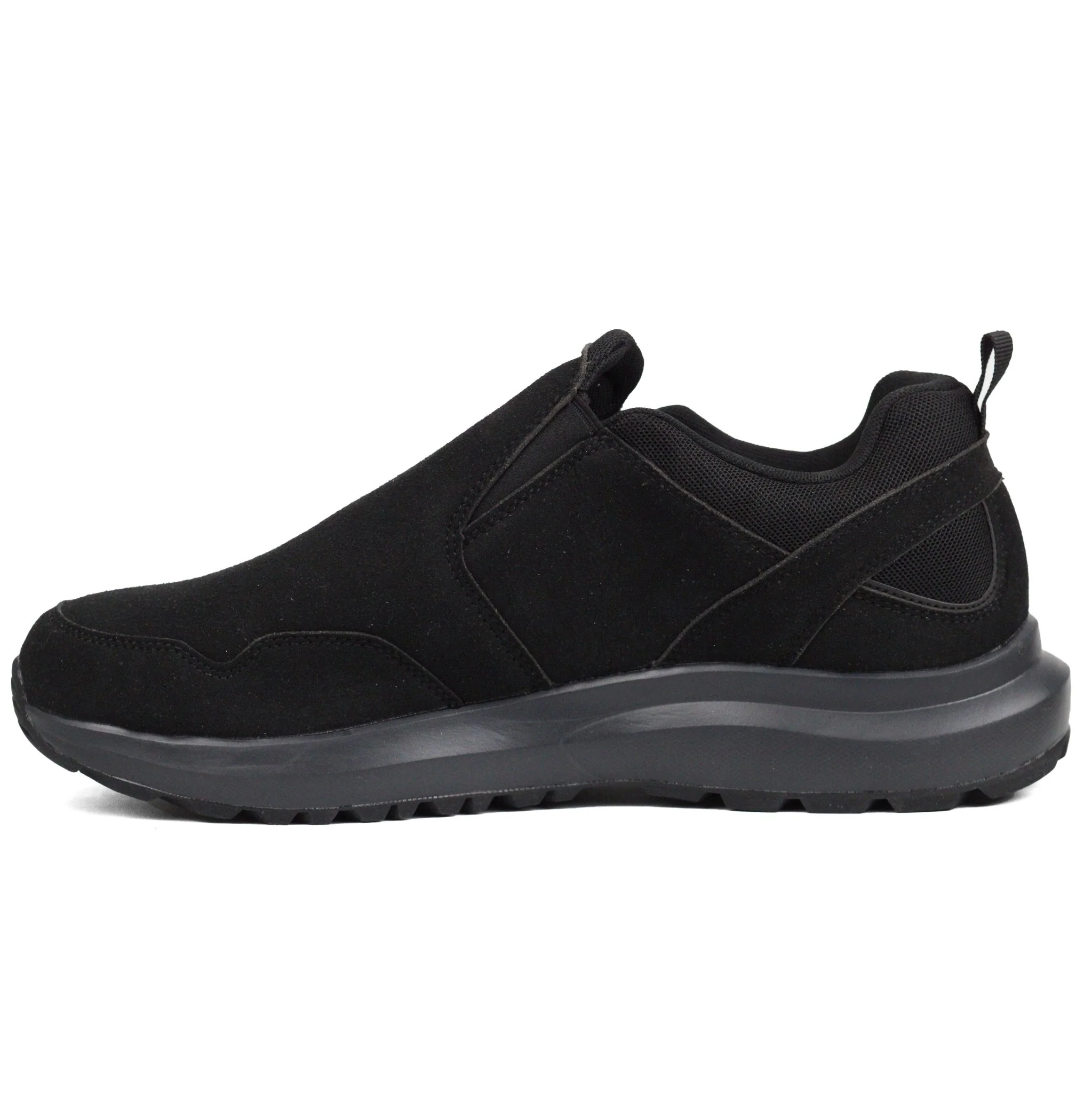 FITVILLE Mens Wide Slip on Outdoor Walking Shoes Bk - Image 4