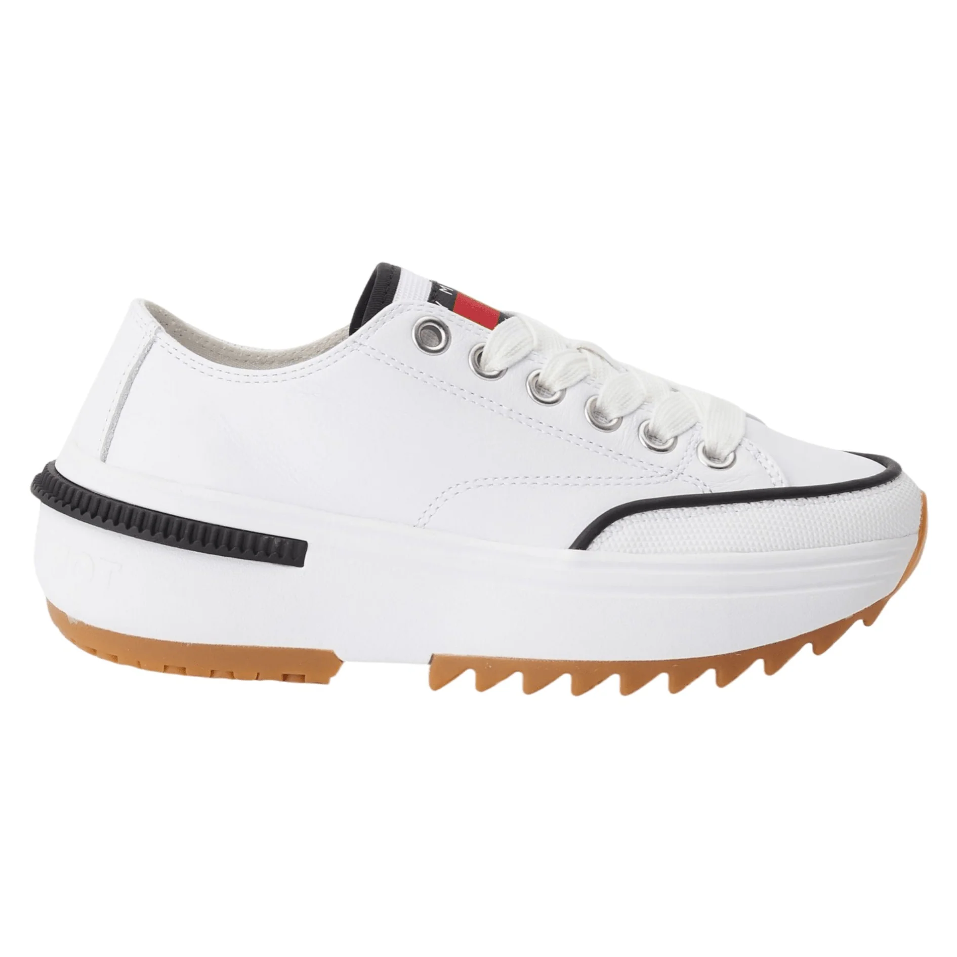 TOMMY HILFIGER FLATFORM CLEAT LEATHER TRAINERS