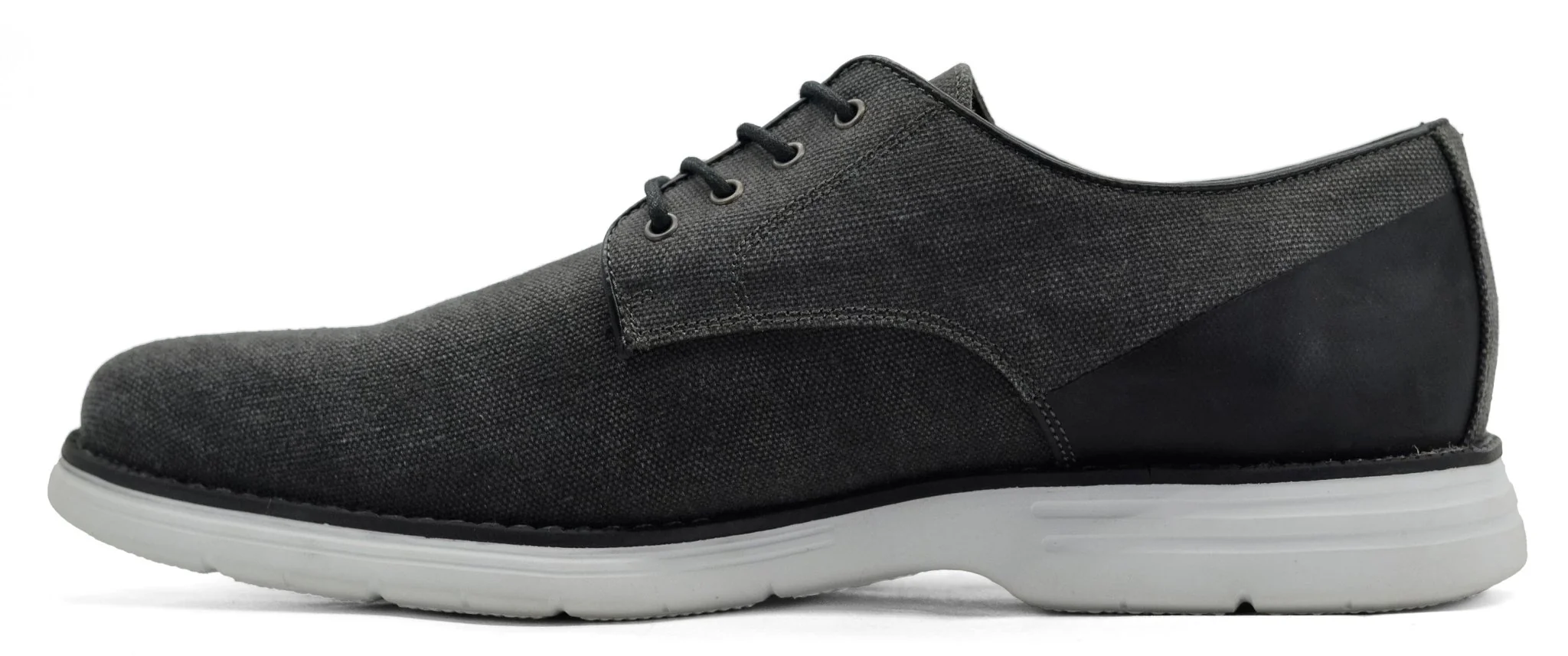 GBX Hammon Mens Canvas Lace Up Plain Toe Oxfords Shoes - Image 3
