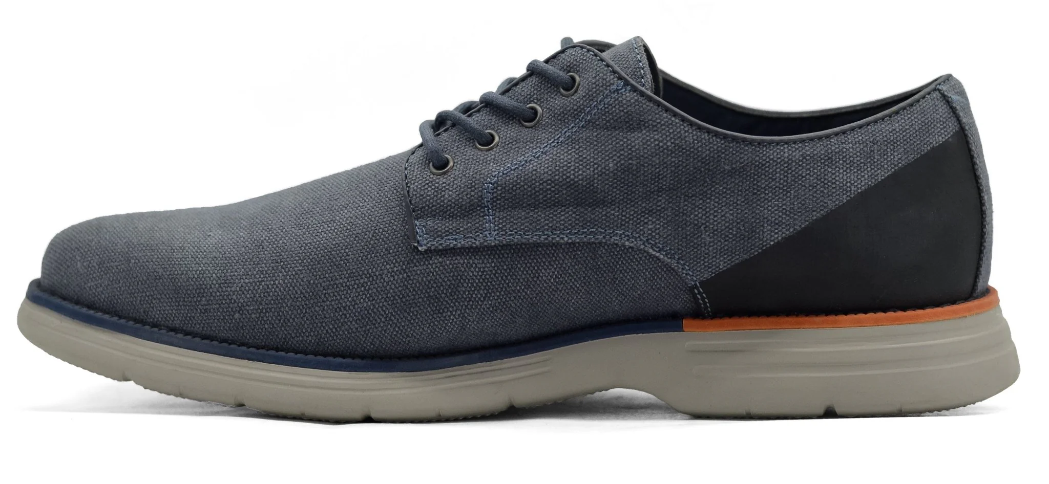 GBX Hammon Mens Canvas Lace Up Plain Toe Oxfords Shoes - Image 3