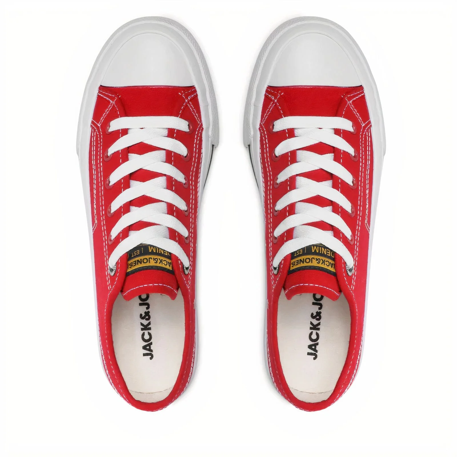 JACK & JONES Crop Canvas Trainers - Image 4