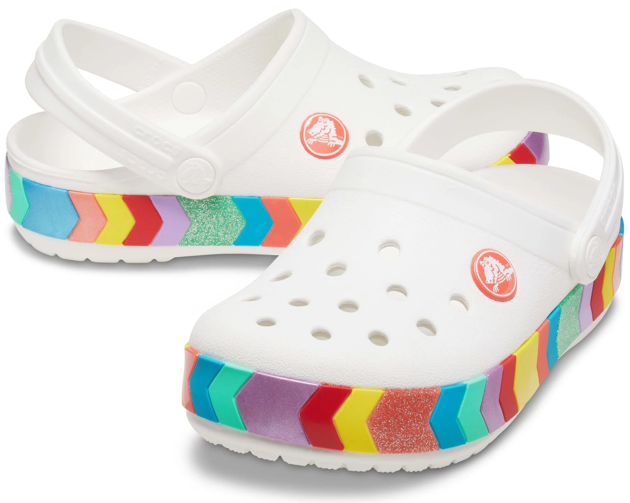 Kids' Crocband Chevron Beaded Clog - Image 3