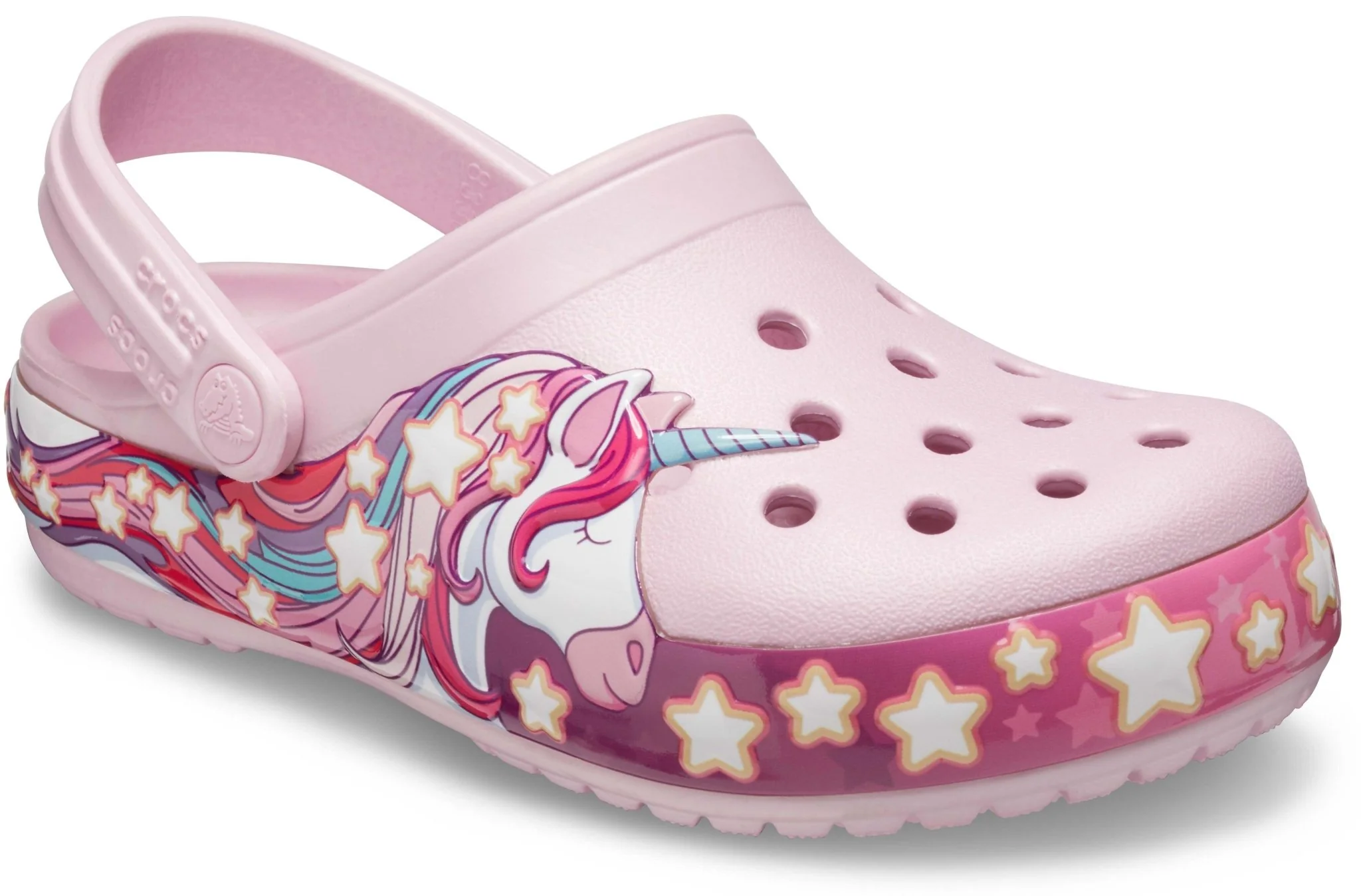 Kids' Crocs Fun Lab Lights Unicorn Band Clog - Image 2
