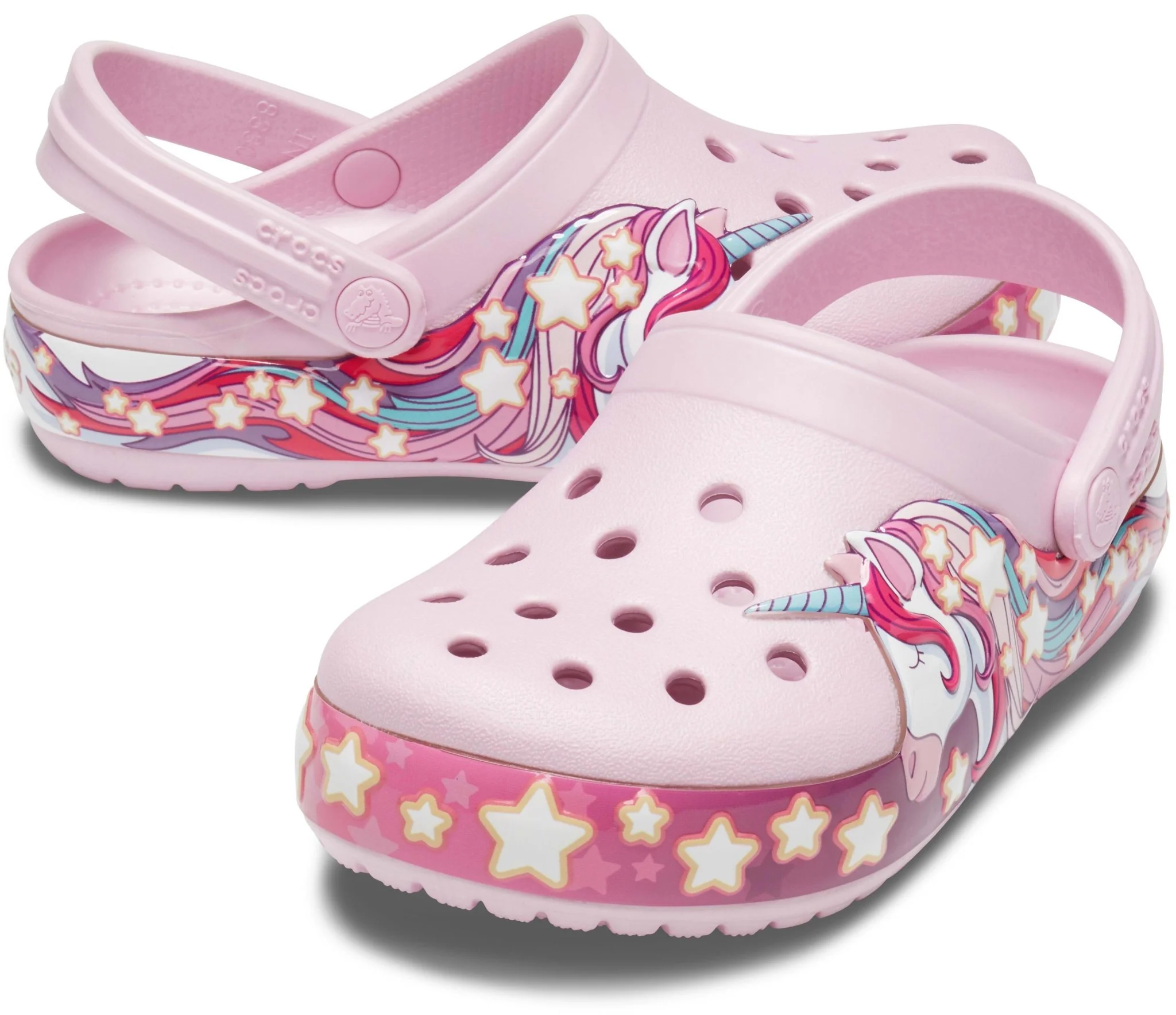 Kids' Crocs Fun Lab Lights Unicorn Band Clog - Image 3