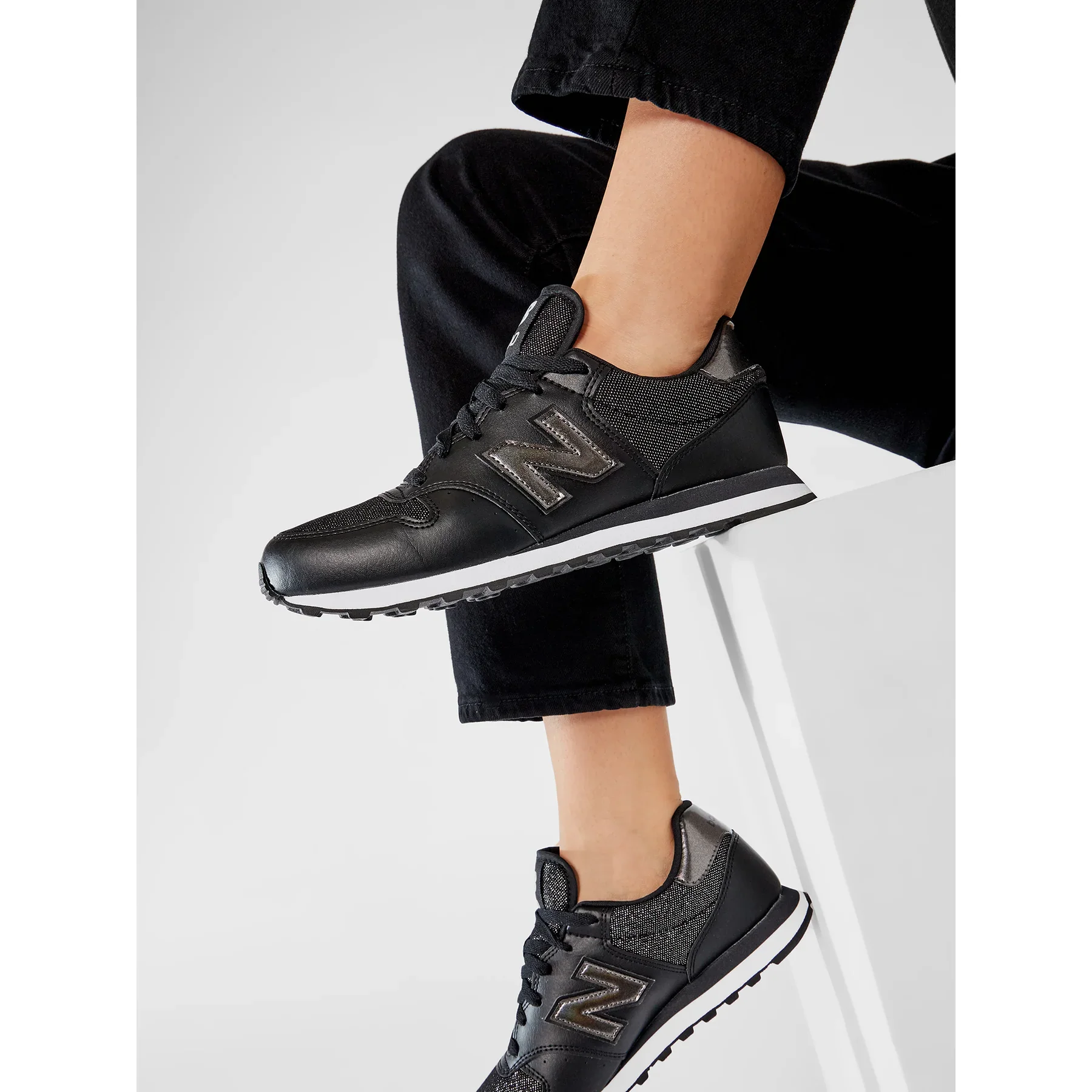 New Balance Sneakers Donna 500 Nero - Image 7