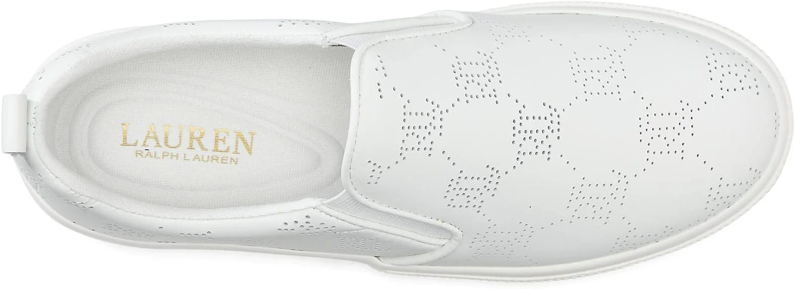 RALPH LAUREN Haddley Logo Leather Slip-On Trainer - Image 3