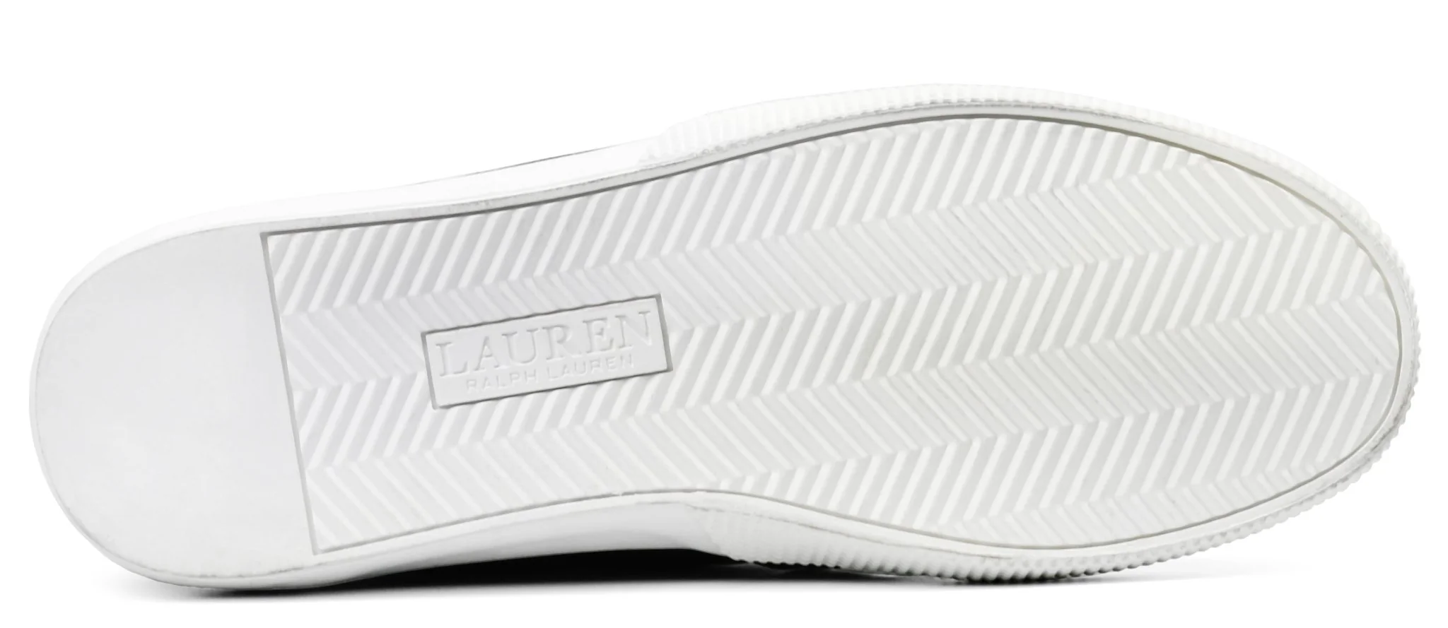 RALPH LAUREN Haddley Tumbled Leather Slip-On Trainer - Image 4