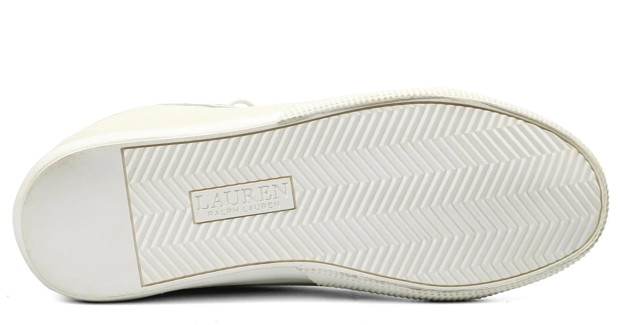 RALPH LAUREN Jinger Cream Leather High Top - Image 4