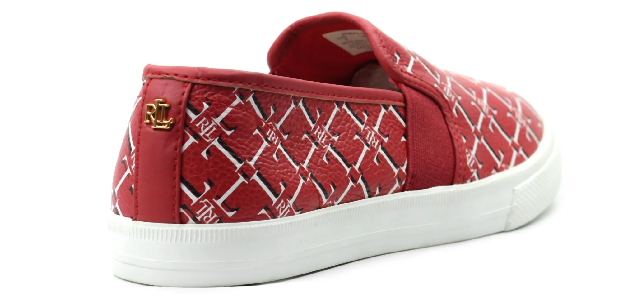 RALPH LAUREN Jinny Faux-Leather Trainer - Image 3