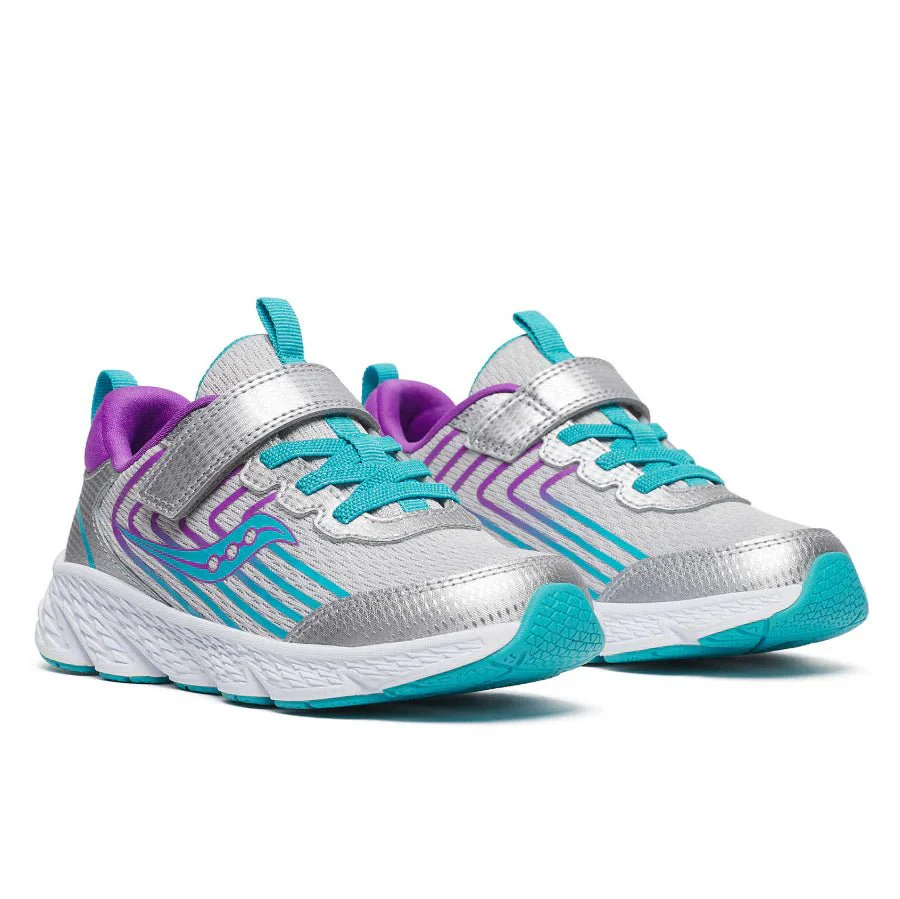 SAUCONY Big Kid's Wind 3.0 A/C Sneaker TRQ - Image 2