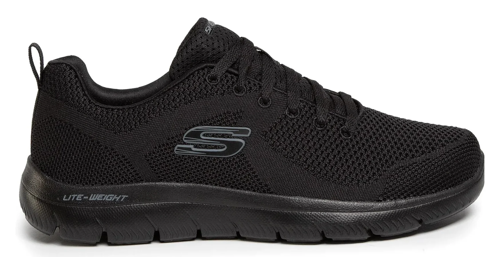 SKECHERS lite weight black sneakers