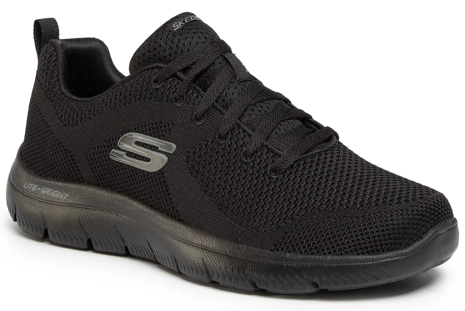 SKECHERS lite weight black sneakers - Image 2