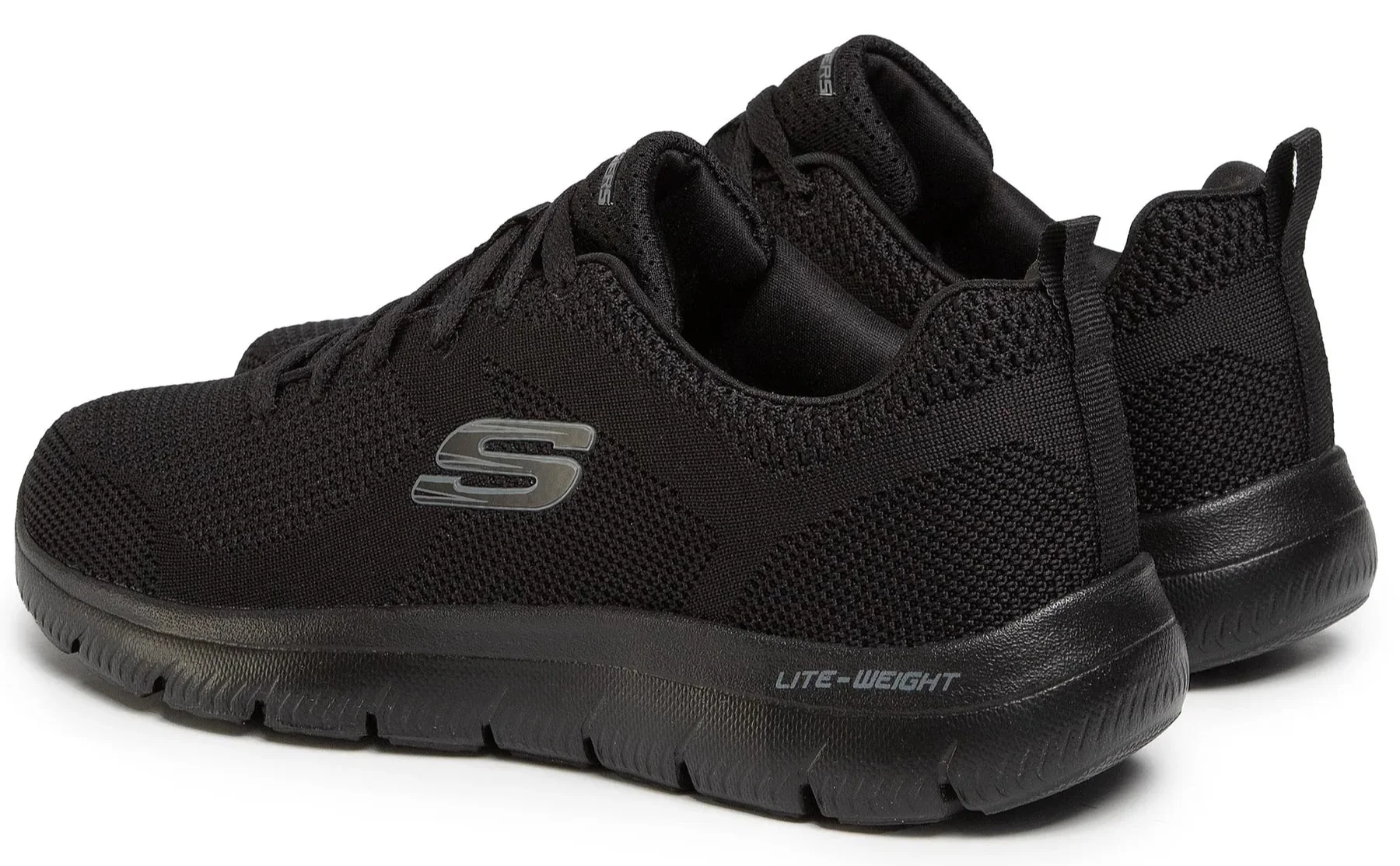 SKECHERS lite weight black sneakers - Image 3