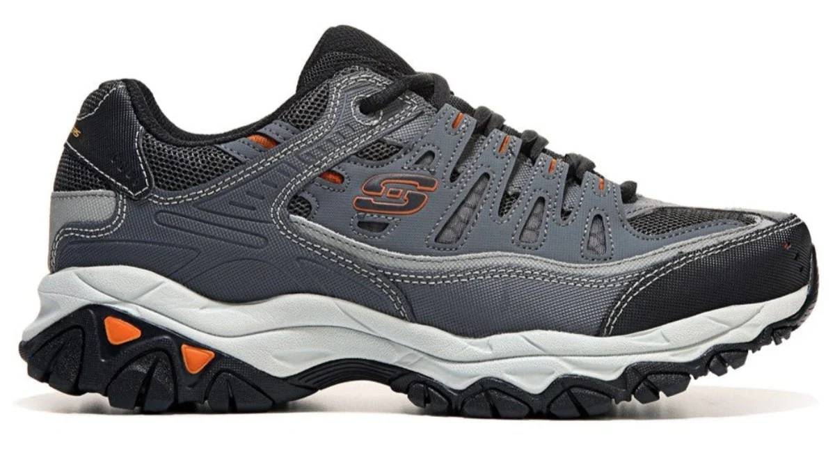 SKECHERS Men's After Burn Memory Foam X-Wide Sneaker