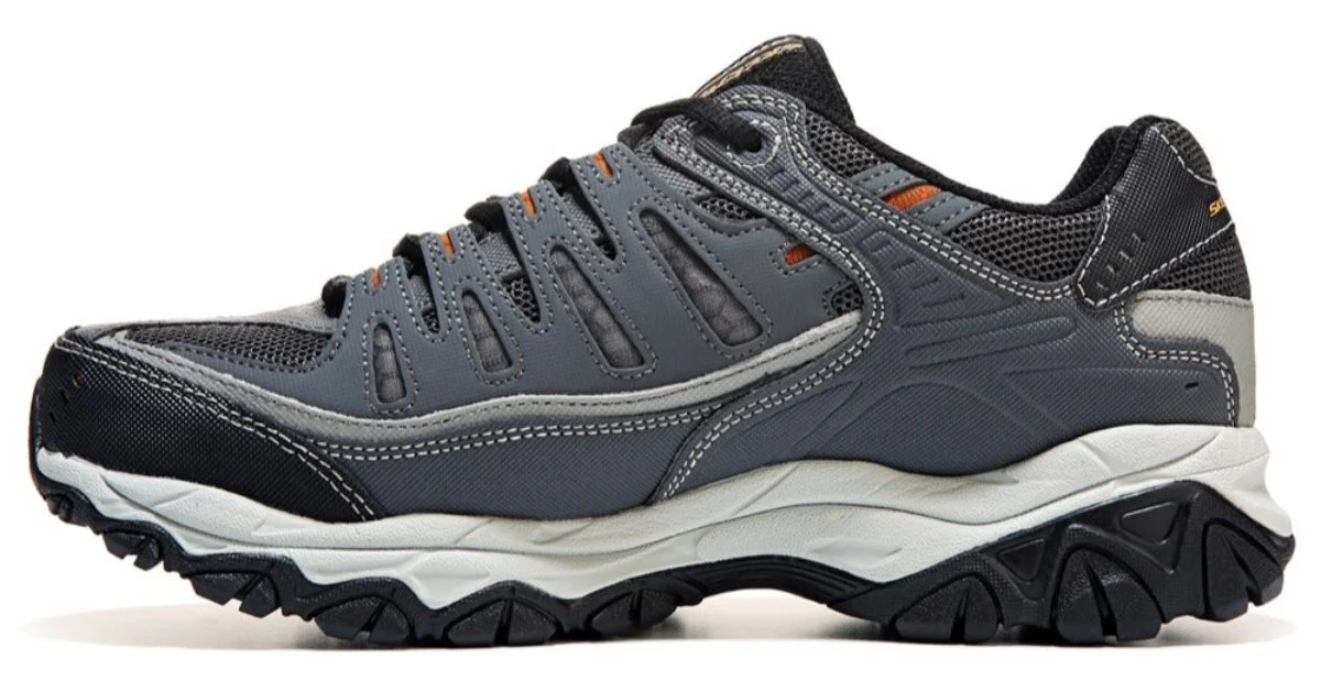 SKECHERS Men's After Burn Memory Foam X-Wide Sneaker - Image 3