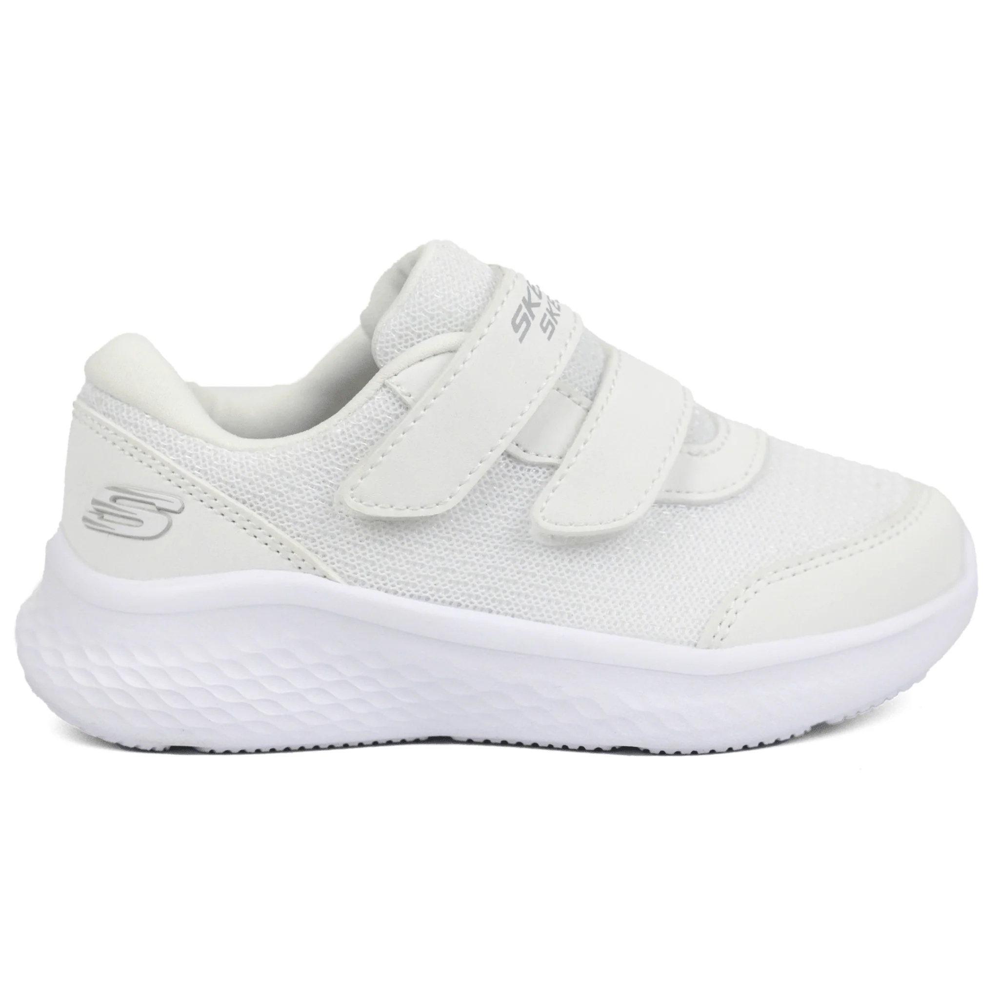 SKECHERS SKECH-LITE PRO Textured Velcro Sneakers WHT