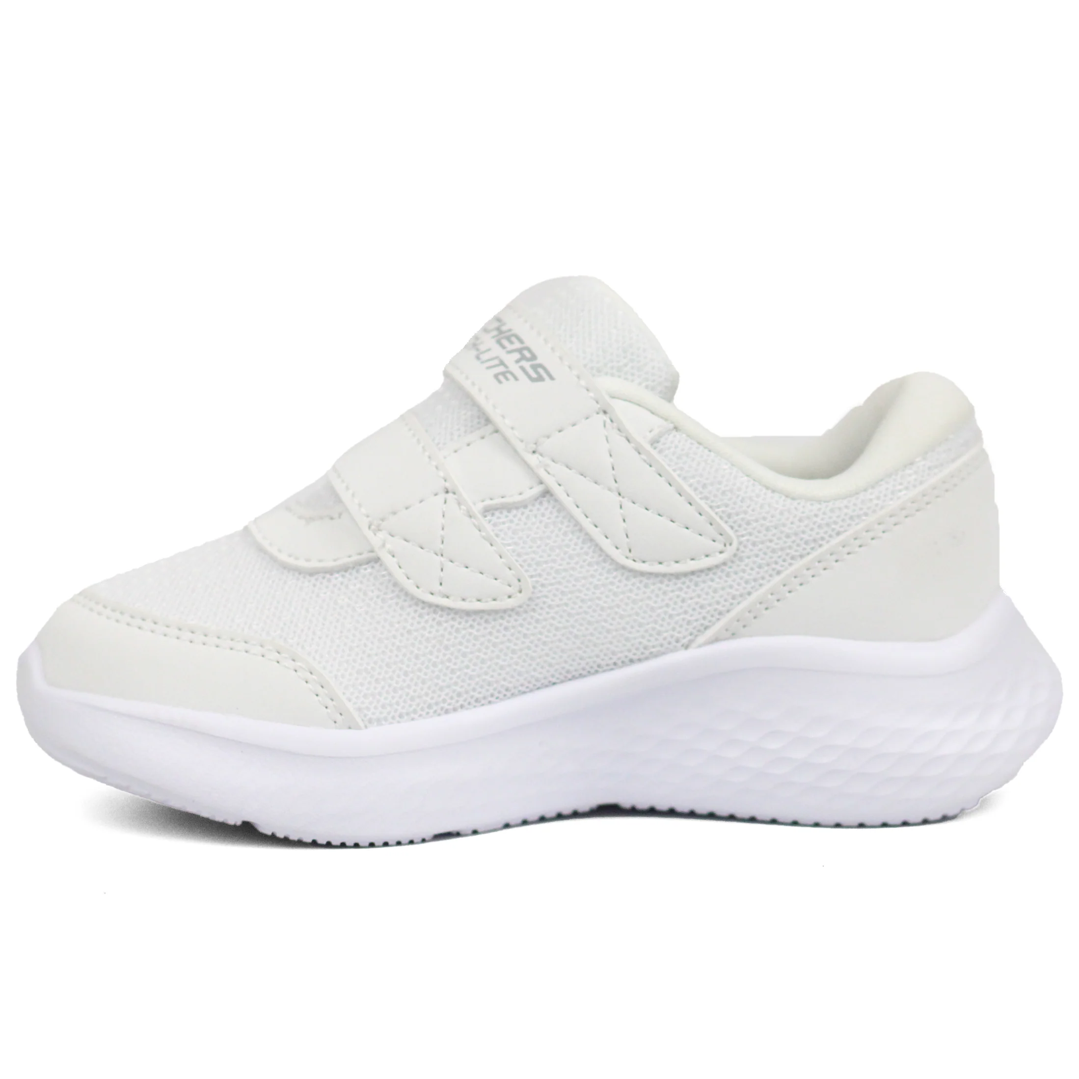 SKECHERS SKECH-LITE PRO Textured Velcro Sneakers WHT - Image 4
