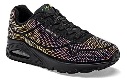 SKECHERS Street Uno Disco Rave Rhinestone Tennis - Image 2