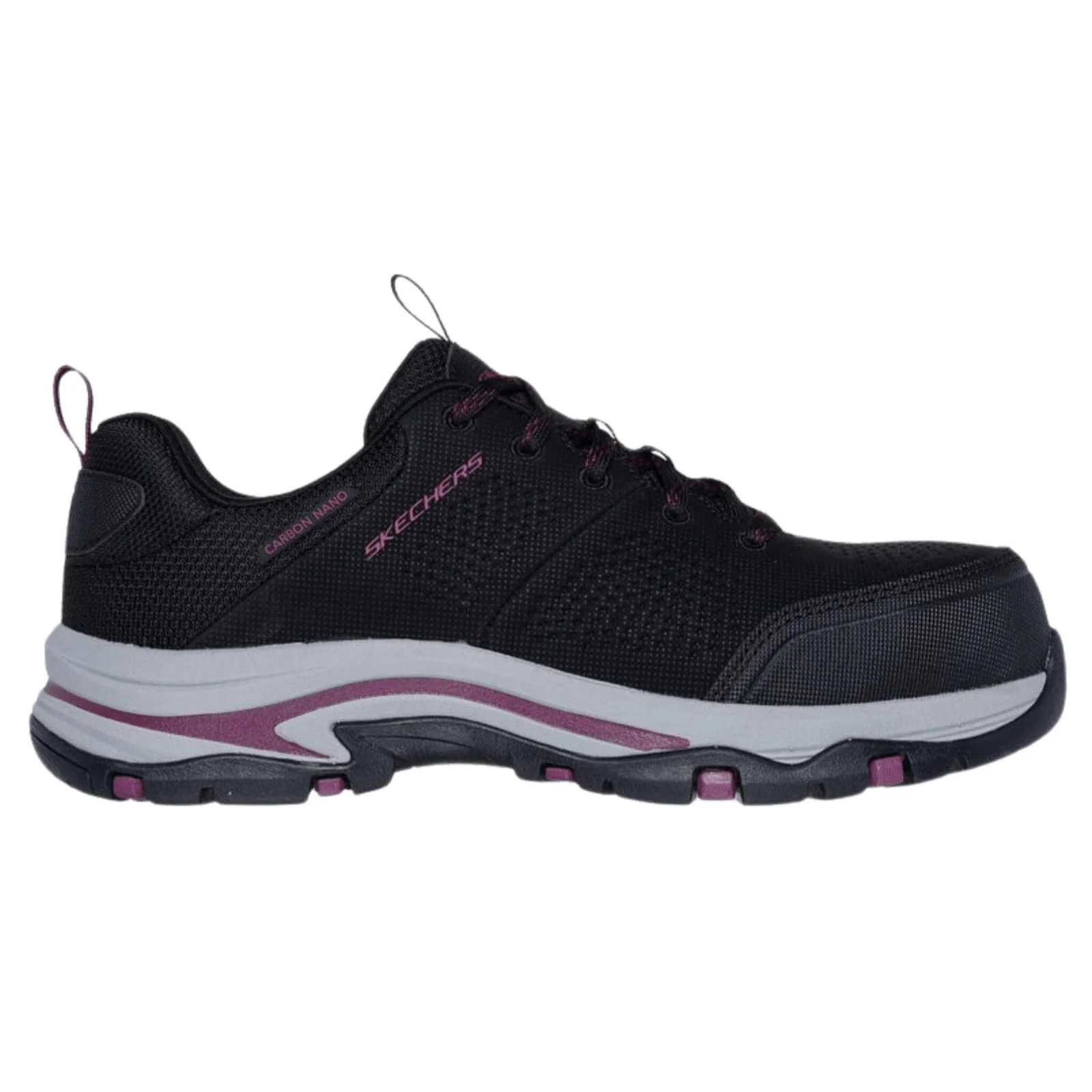 SKECHERS Women's 108166 Trego-Astallet Black Safety Toe Metal Free