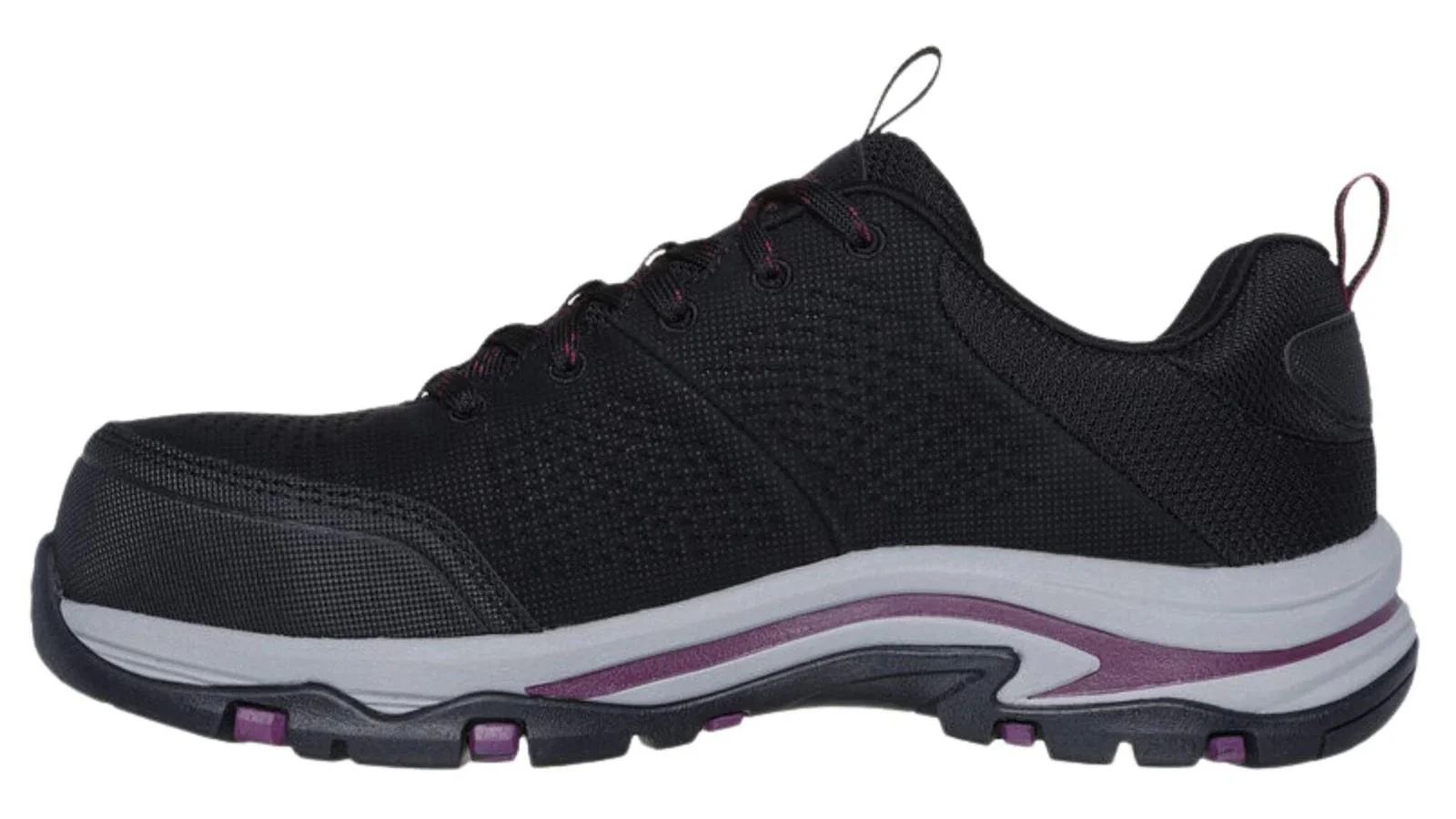 SKECHERS Women's 108166 Trego-Astallet Black Safety Toe Metal Free - Image 3