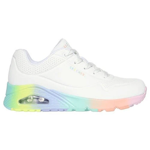 SKECHERS Women's Uno - Rainbow Souls
