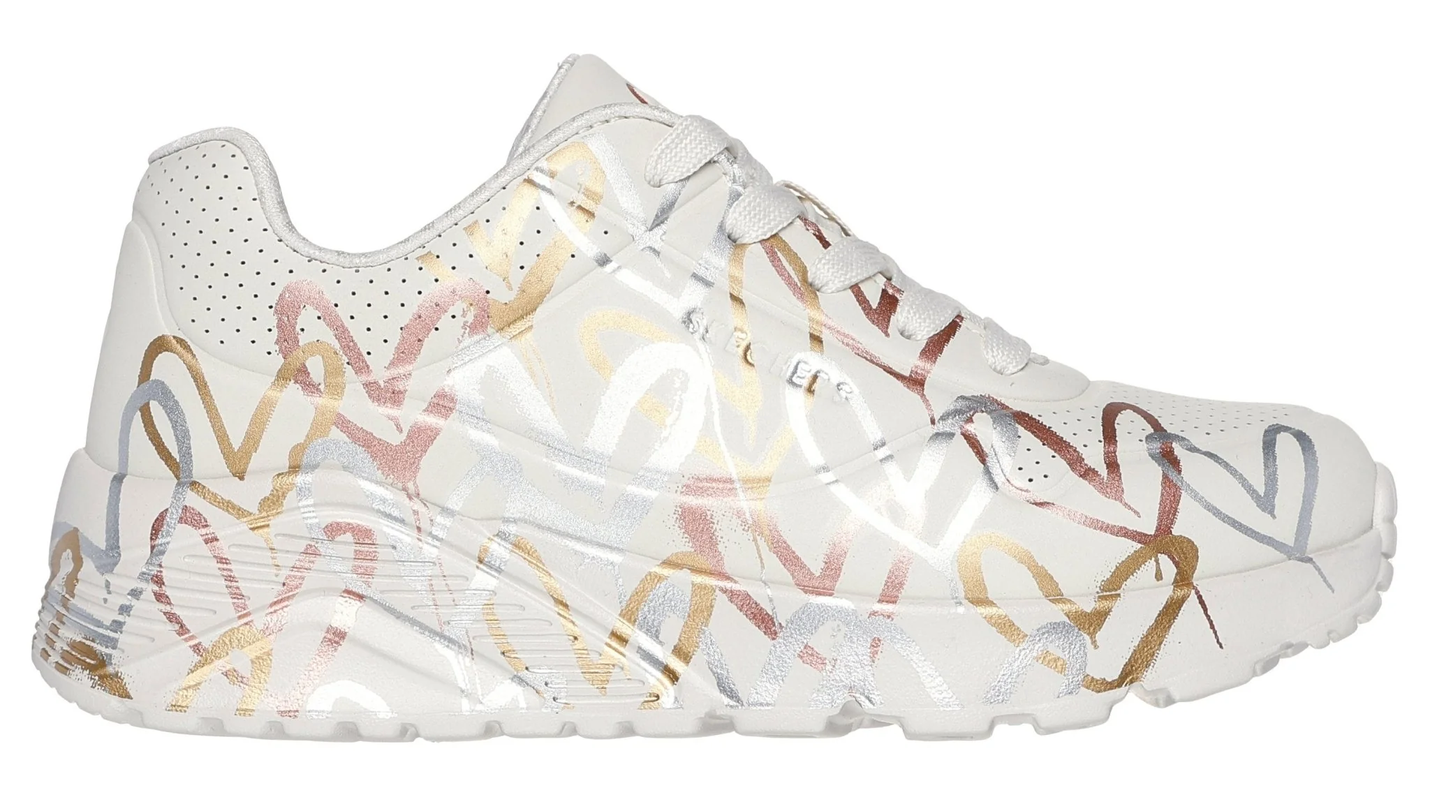 SKECHERS x JGoldcrown: Uno Lite - Metallic Love