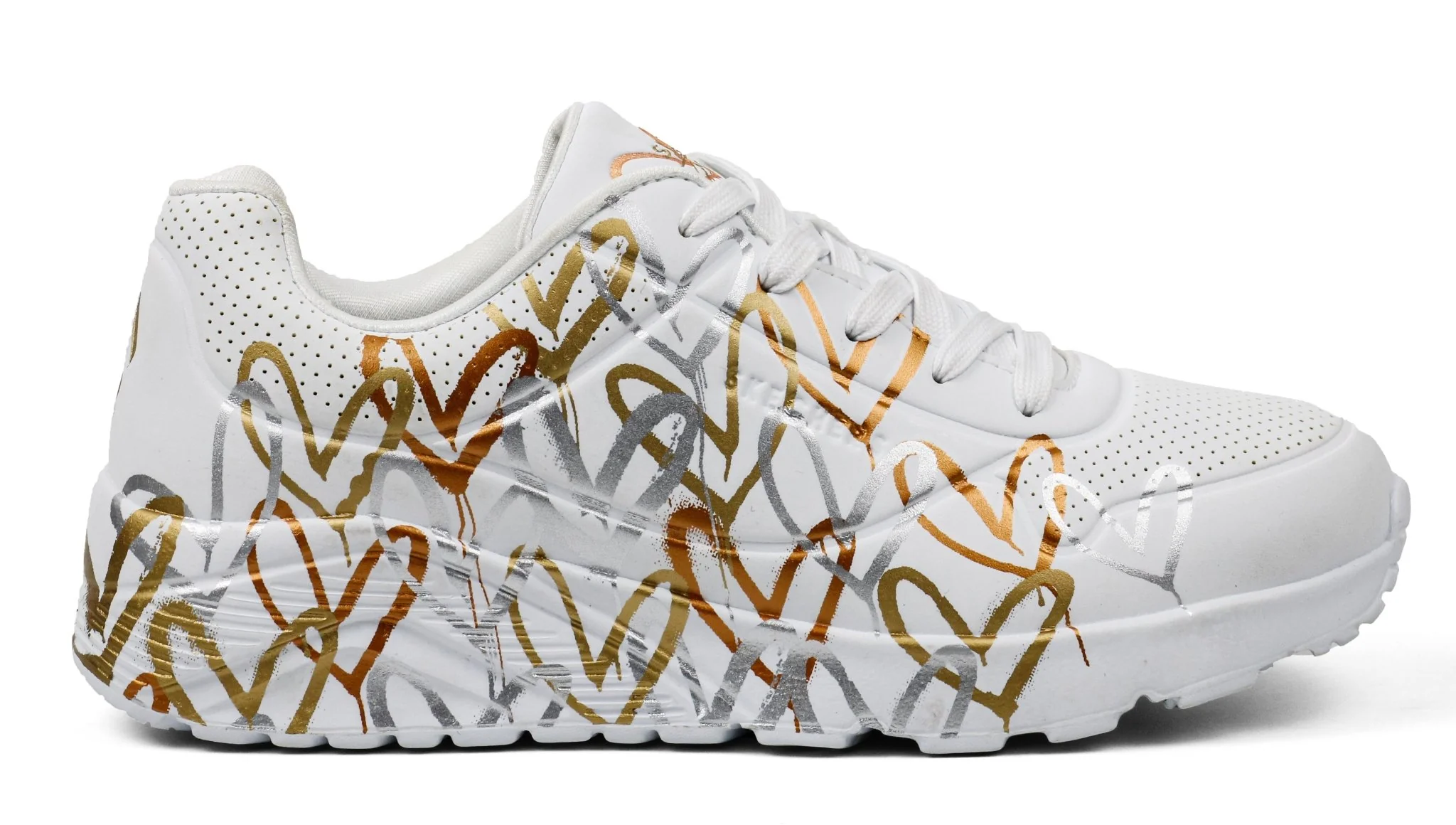 SKECHERS x JGoldcrown: Uno Lite - Metallic Love K