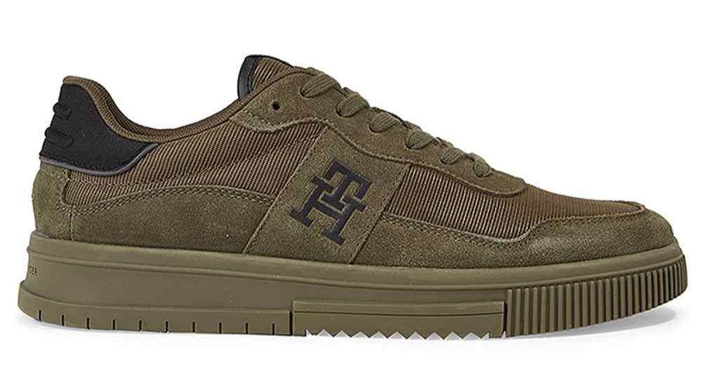 TOMMY HILFIGER Leather lace-up sneakers