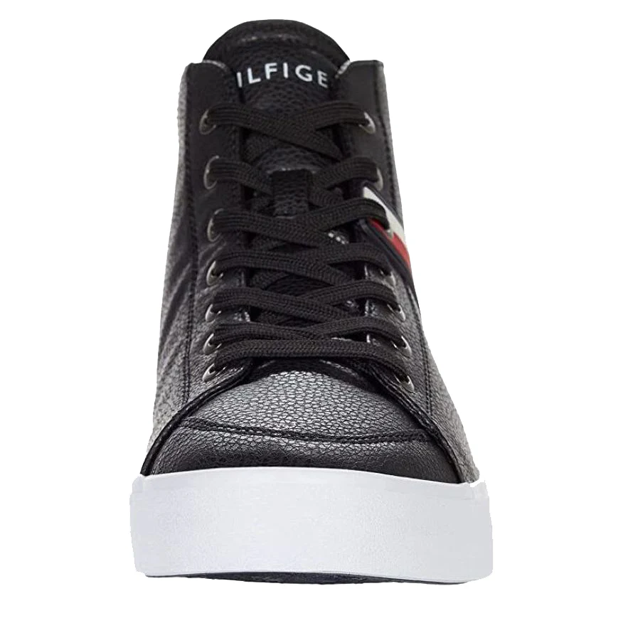 Men's Logo High-top Sneakers In Black - Image 4